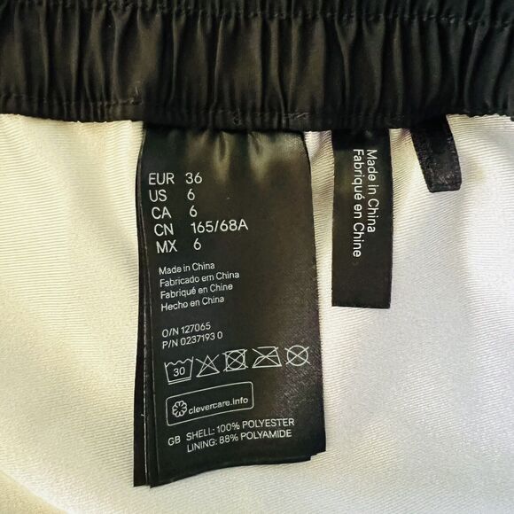 2014 ALEXANDER WANG x H&M Black Gray Reflective Biker Shorts - US 6 - Picture 5 of 5